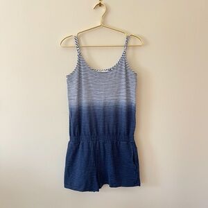 VINEYARD VINES VGUC Ombré Striped Elastic Waist Comfy Romper w/ Pockets